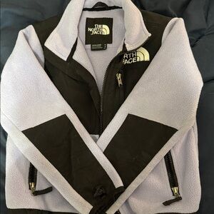 The North Face Black and Light Purple Fleece Jacket